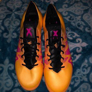Adidas X 15.1 TF Mens Football/Soccer Cleats "Solar Gold/Shock Pink" (8 1/2)